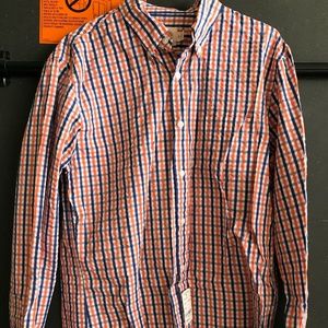 Blue and Orange Checked Brooks Brothers Shirt